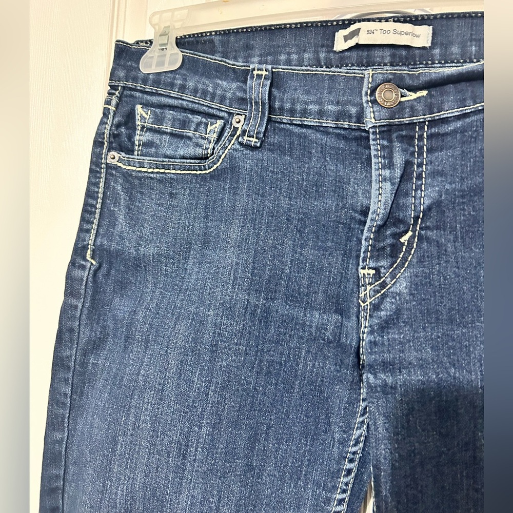 Levi’s 524 Too Superlow Dark Denim Jeans